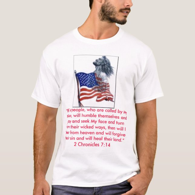 T-shirt jesusflag, "si mes personnes, qui s'appellent par (Devant)