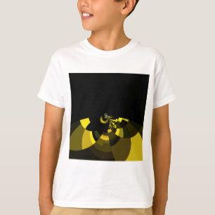 T-shirt Jet Black et Gold Vector Art Design graphique