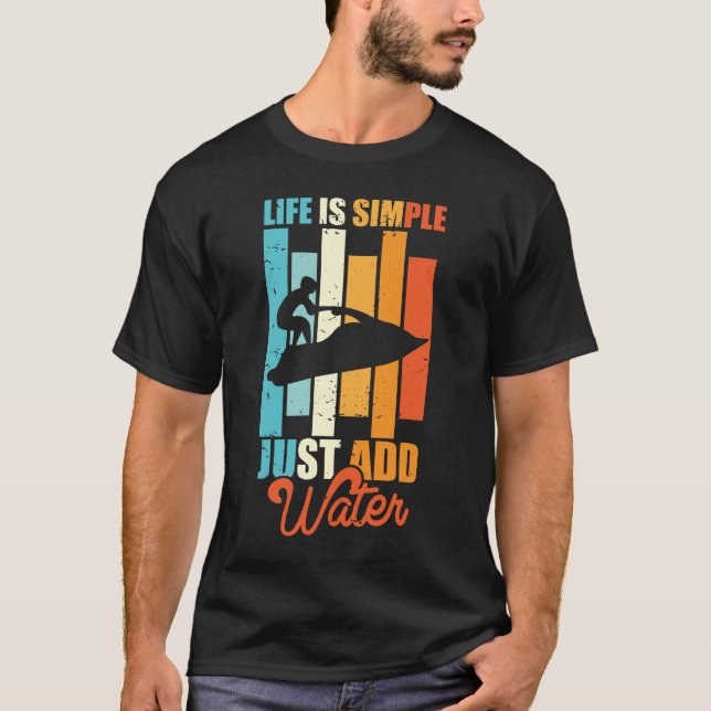 T-shirt Jet Ski Hobby Sports nautiques Vacances de plage (Devant)