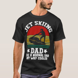 T-shirt Jet ski papa Comme un papa normal Mais chemin glac
