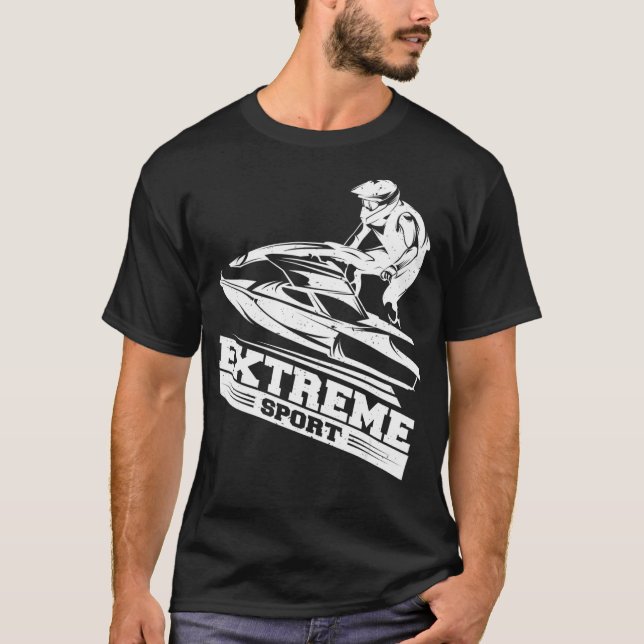 T-shirt Jet Ski T Skier Tee Skiing et chemise sport (Devant)