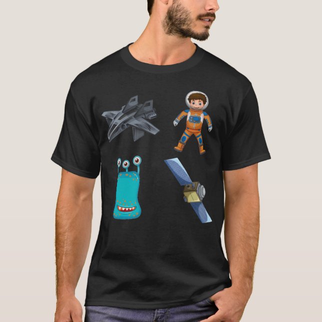 T-shirt Jet Zet Space Galaxy Pack (Devant)