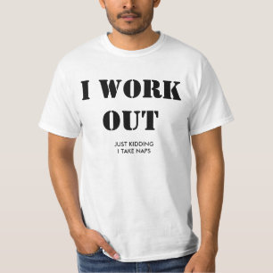 T-shirt J'établis. Juste badinant, je prends des petits
