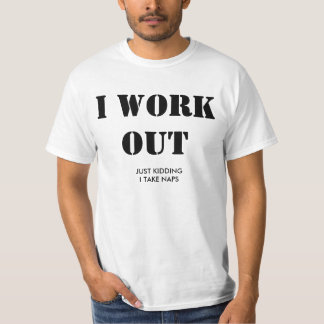 T-shirt J'établis. Juste badinant, je prends des petits