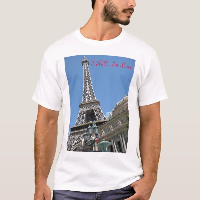 T-shirt "J'étais amoureux Tour Eiffel", Las Vegas (Devant)
