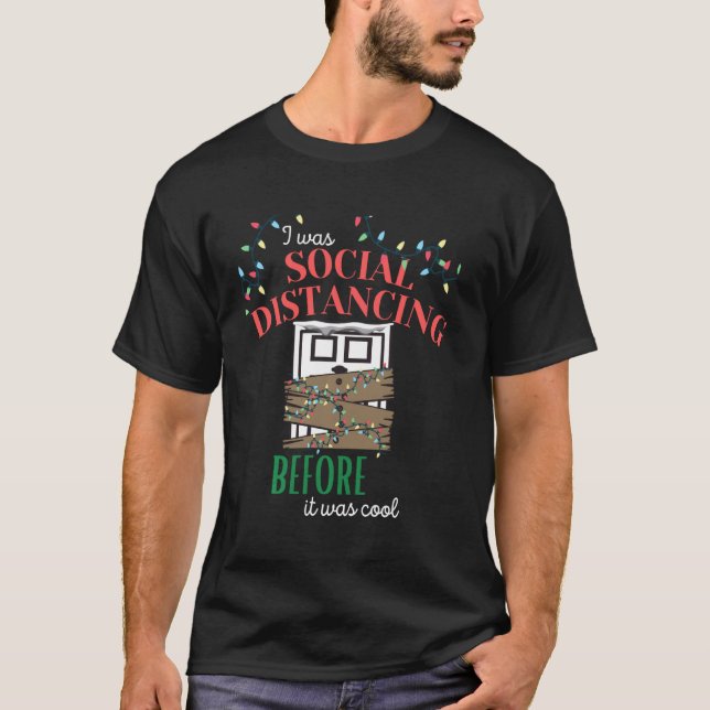 T-shirt J'Étais Distante Sociale Avant D'Être Cool 2020 C (Devant)