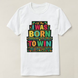 T-shirt J'étais né pour gagner l'art de citation rétro