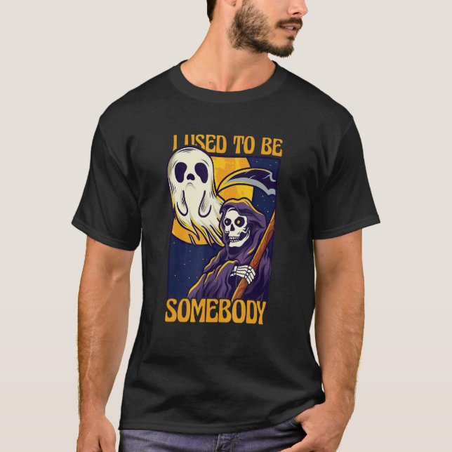 T-shirt J'Étais Quelqu'Un Qui S'Était Vêtu Skeleton Grim R (Devant)