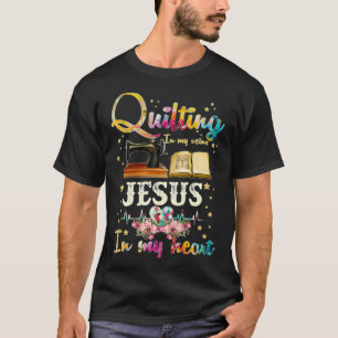 T-shirt Jetant Dans Mes Veines Jésus Dans Mon Coeur (2)