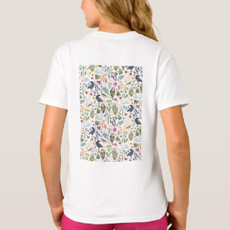 T-shirt Jeté décoratif à motif botanique inspiré de la nat