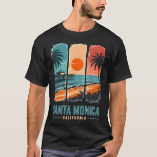 T-shirt Jetée côtière de Santa Monica Californie Océan Pal