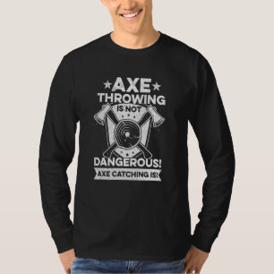 T-shirt Jetée De Hatchet Pour Un Champion De Jetage D'Ax