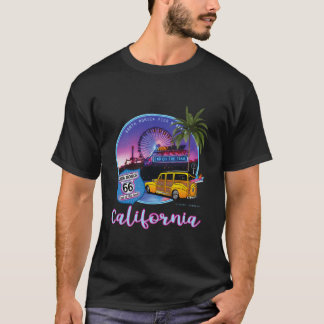 T-shirt Jetée de Santa Monica Californie 66 Fin de la pist