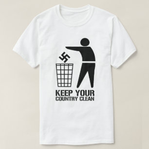 T-shirt Jeter les fascistes garder votre pays propre