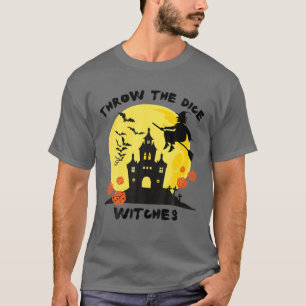 T-shirt Jeter Les Sorcières De Dice Halloween Bunco Party