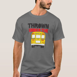 T-shirt Jeter Sous Le Bus Yellow School Conception De Bus