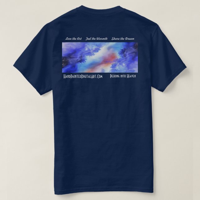 T-shirt Jeter un coup d'oeil dans le ciel (Design dos)