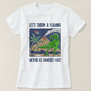 T-shirt Jeter Une Météor Flamant Au Cancer Du Foie Drôle