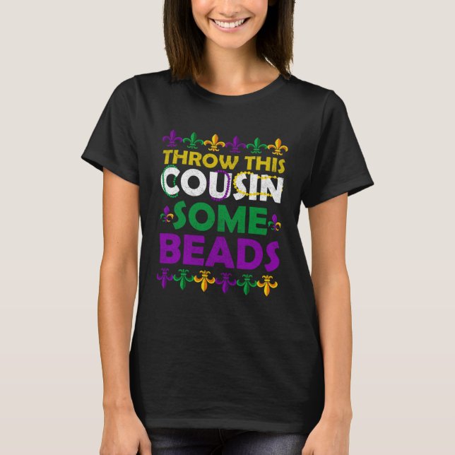 T-shirt Jetez Cette Cousin Des Filles De La Fête Des Perle (Devant)