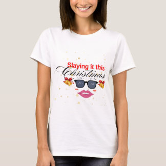 T-shirt Jetez-Le Ce Noël Femme & Patron Lady