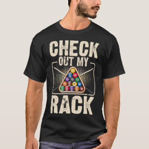 T-shirt Jetez Un Coup D'Oeil À Mon Rack - Cute Billiard Fa