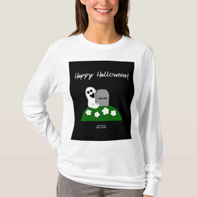 T-shirt Jetez un coup d'oeil à un fantôme de Boo, chemise  (Devant)