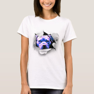 T-shirt Jetez un coup d'oeil un pitbull de huer