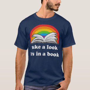 T-shirt jetez un oeil à son dans un livre lecture vintage 