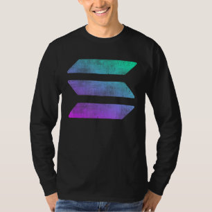 T-shirt Jeton de cryptomonnaie vintage Solana Crypto