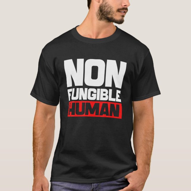 T-shirt Jeton humain non Funable Fière NFT Créateur Crypto (Devant)