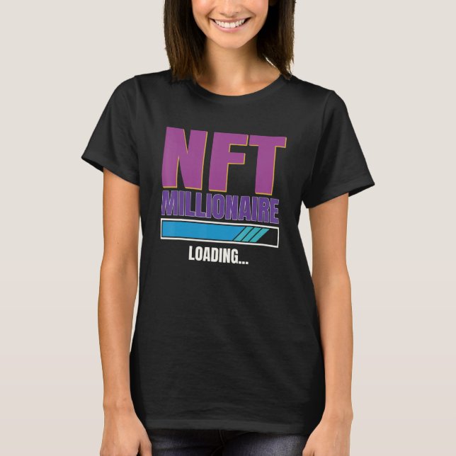 T-shirt Jeton non fondu Nft Millioanaire Cryptodevise (Devant)