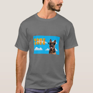 T-shirt Jeu 8 bits sur berger allemand