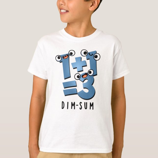 T-shirt Jeu alimentaire Dim Sum Cute Math (Devant)