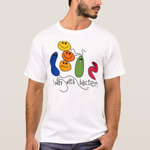 T-shirt jeu avec des bactéries