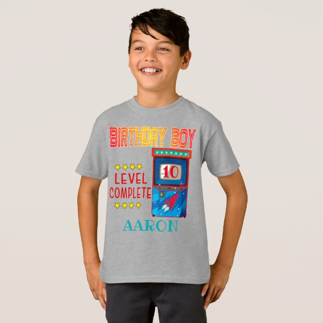 T-shirt Jeu d'arcade complet Niveau Boy (Devant entier)