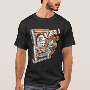 T-shirt Jeu d'arcade japonais Vintage Retro Pachinko Machi