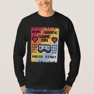 T-shirt Jeu de 4e année, retour à l'école, vintage, quatri