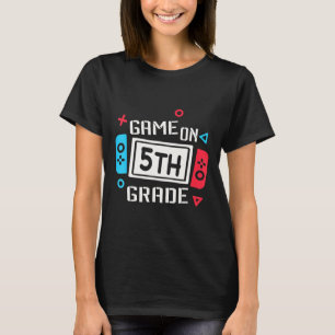 T-shirt Jeu De 5E Année Équipe Amusante Cinquième Retour À
