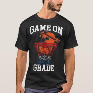 T-shirt Jeu De Basket De 3E Année Retour À L'École Étudian