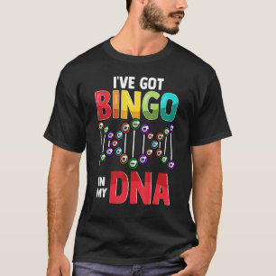 T-shirt Jeu De Bingo Dna Dire Pour Lucky Bingo Player