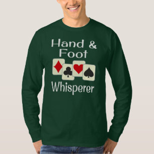T-shirt Jeu De Carte De Jeu De Whisperer Main Et Pied