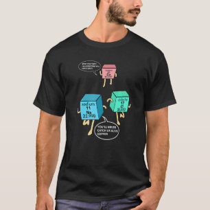 T-shirt Jeu De Chimie De La Police Du Sel Et Du Cuivre