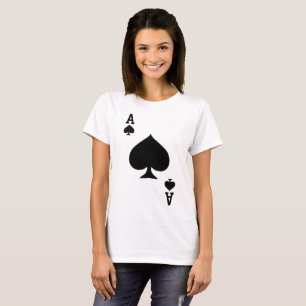 T-shirt Jeu de costume de Halloween de carte de jeu d'as