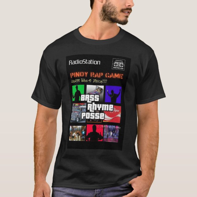 T-shirt Jeu de coup sec et dur de Pinoy (noir) (Devant)