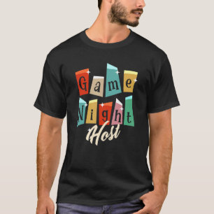 T-shirt Jeu de famille Night Game Night Host 1