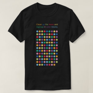 T-shirt Jeu de grille de couleurs des cercles