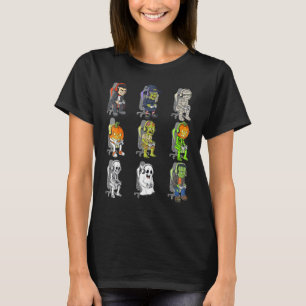 T-shirt Jeu de Halloween squelette vampire joueur zombie