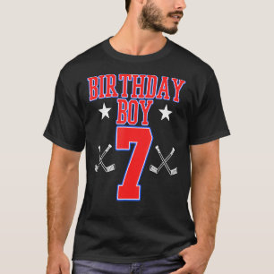 T-shirt Jeu de hockey sur glace 7e anniversaire Joueur spo