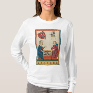 T-shirt Jeu de jacquet, Art médiéval du XIVe siècle