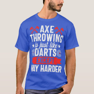 T-shirt Jeu de Jeu de Jeu Drôle fléchettes Hatchet Lumberj
